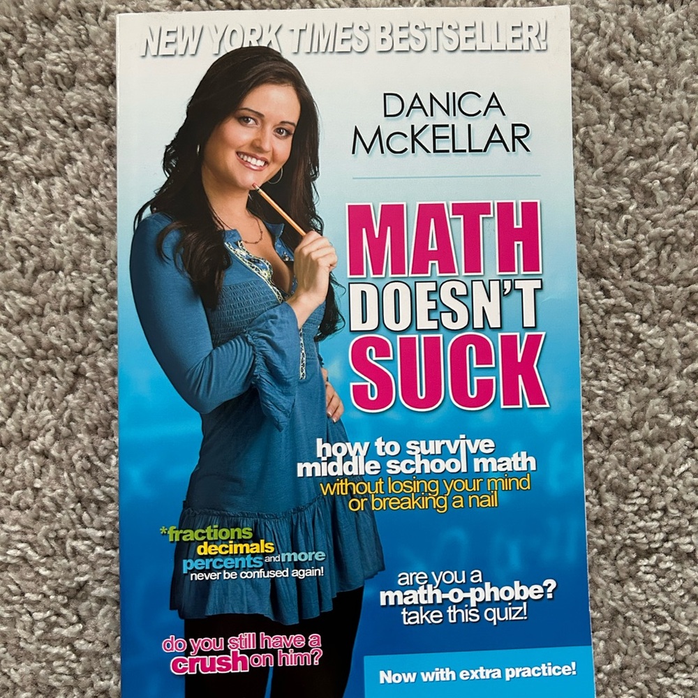 NEW! Math Doesn't Suck by Danica McKellar book